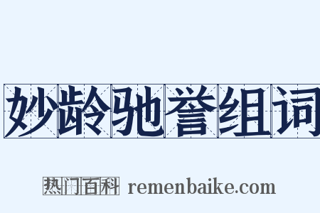 妙龄驰誉组词是什么意思的图片